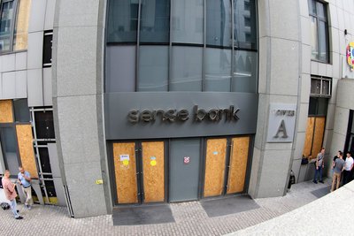 Головний офіс Sense Bank в одному з бізнес-центрі у Києві, 19 серпня 2026 року Головний офіс Sense Bank в одному з бізнес-центрі у Києві, 19 серпня 2026 року