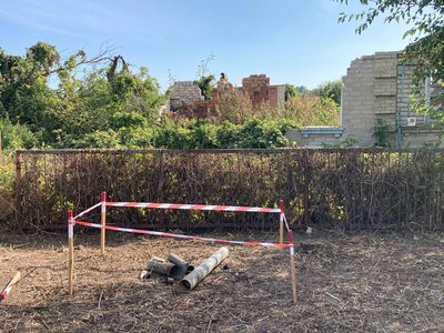 Залишки боєприпасів в деокупованій Кам'янці на Харківщині Залишки боєприпасів в деокупованій Кам'янці на Харківщині
