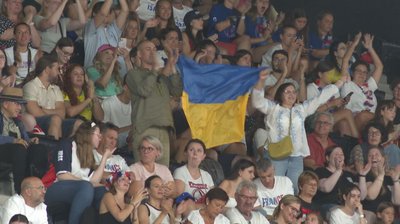 Олег та Ірина Височанські вболівають за доньку Марію в художній гімнастиці на Олімпіаді-2024 Олег та Ірина Височанські вболівають за доньку Марію в художній гімнастиці на Олімпіаді-2024