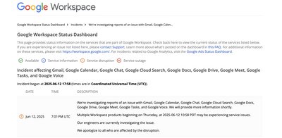 У Google, Spotify, Discord, Amazon відбувається масштабний збій У Google, Spotify, Discord, Amazon відбувається масштабний збій