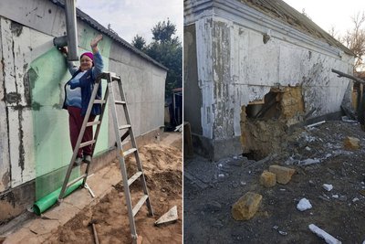 Зінаїда Єрмакова, Херсонщина, будинок, обстріли Зінаїда Єрмакова, Херсонщина, будинок, обстріли