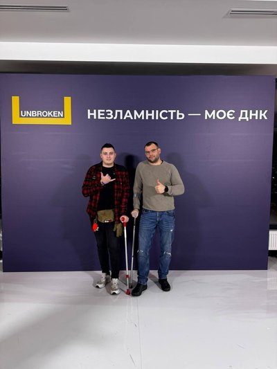 Володимир Іванов під час реабілітації Володимир Іванов під час реабілітації