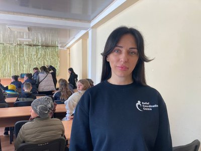 Керівниця команди по роботі з ВПО благодійної організації "Координаційний гуманітарний центр" Ірина Саніна Керівниця команди по роботі з ВПО благодійної організації "Координаційний гуманітарний центр" Ірина Саніна