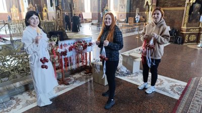 "Розквіт надії": у Черкасах гарнізонний храм прикрашають до Великодня "Розквіт надії": у Черкасах гарнізонний храм прикрашають до Великодня