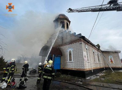 На Київщині горіла церква св. Миколая-Чудотворця На Київщині горіла церква св. Миколая-Чудотворця