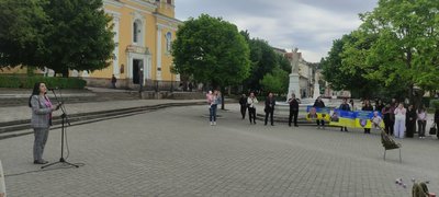 Родини військовополонених і зниклих безвісти влаштували акцію, Бережани, Тернопільщина, 22 травня 2026 року Родини військовополонених і зниклих безвісти влаштували акцію, Бережани, Тернопільщина, 22 травня 2026 року