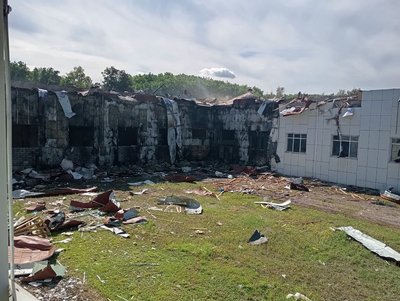 СумДУ після атаки російської армії у серпні. Фото СумДУ після атаки російської армії у серпні. Фото