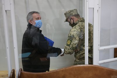 Генерал-майор СБУ Валерій Шайтанов під час засідання Шевченківського райсуду Києва, 4 червня 2020 року Генерал-майор СБУ Валерій Шайтанов під час засідання Шевченківського райсуду Києва, 4 червня 2020 року
