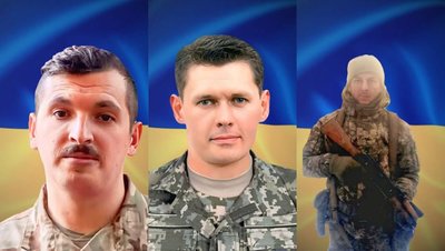 Полеглі військові Орест Малованюк, Іван Єфімов і Володимир Валуєв Полеглі військові Орест Малованюк, Іван Єфімов і Володимир Валуєв