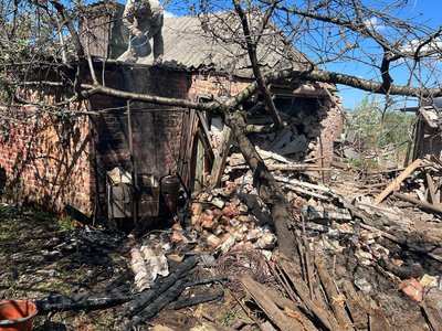 Наслідки обстрілів Донеччини 26 квітня. Фото: Telegram/Павло Кириленко Наслідки обстрілів Донеччини 26 квітня. Фото: Telegram/Павло Кириленко