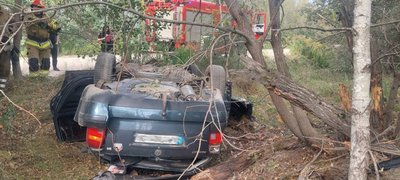 На Житомирщині сталася смертельна аварія — автомобіль перекинувся на дах На Житомирщині сталася смертельна аварія — автомобіль перекинувся на дах