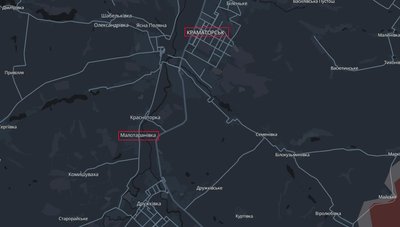Місто Краматорськ та селище Малотаранівка Донецької області на мапі аналітичного проєкту DeepState 16 травня 2026 року Місто Краматорськ та селище Малотаранівка Донецької області на мапі аналітичного проєкту DeepState 16 травня 2026 року
