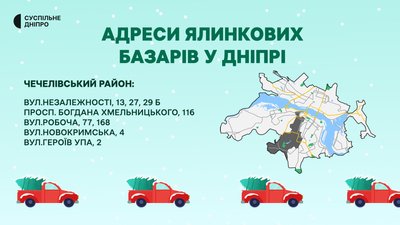 Ялинкові базари: де придбати святкове дерево у Дніпрі Ялинкові базари: де придбати святкове дерево у Дніпрі