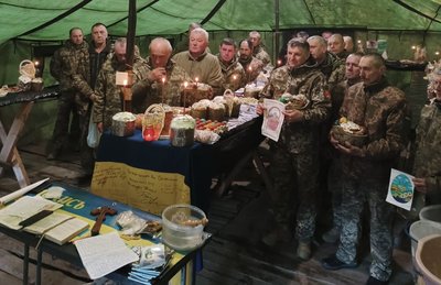 Великдень в ЗСУ: як військові з Тернопільщини освячували паски