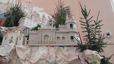Церква, замок, елементи шопки Церква, замок, елементи шопки