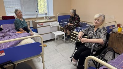 Переселенка з Донеччини Валентина Похвалій через хворобу втратила ногу Переселенка з Донеччини Валентина Похвалій через хворобу втратила ногу