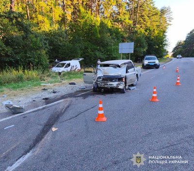 Автомобіль "ВАЗ" після ДТП