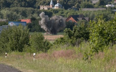 Знешкодження касетного боєприпасу у селі Прилуцьке на Волині Знешкодження касетного боєприпасу у селі Прилуцьке на Волині