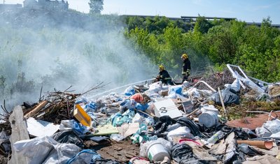 Пожежа, сміттєзвалище, ДСНС, Тернопіль Пожежа, сміттєзвалище, ДСНС, Тернопіль