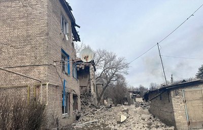Наслідки обстрілів Донеччини 21 березня. Фото: поліція Донеччини Наслідки обстрілів Донеччини 21 березня. Фото: поліція Донеччини
