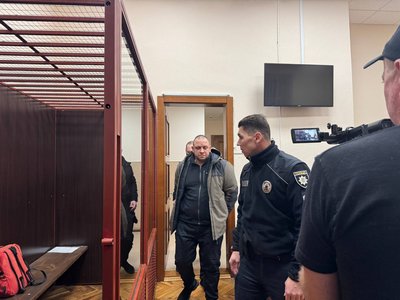 Роман Дудін після обрання запобіжного заходу Роман Дудін після обрання запобіжного заходу