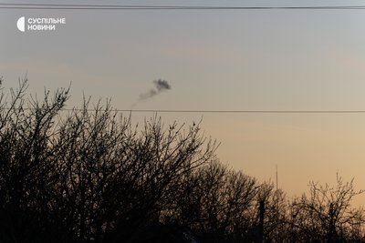 Дим піднімається після роботи ППО по російських безпілотниках Дим піднімається після роботи ППО по російських безпілотниках