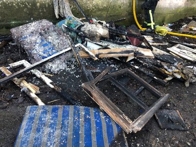Пожежа в центрі Житомира: що горить Пожежа в центрі Житомира: що горить