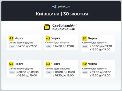 На Київщині діють екстрені відключення світла, у столиці застосовують графіки На Київщині діють екстрені відключення світла, у столиці застосовують графіки