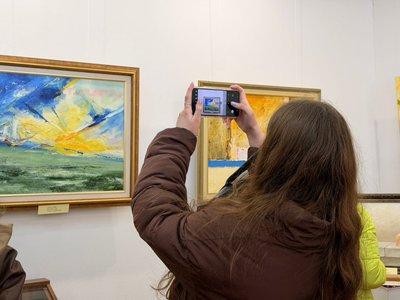 "Живопис на фронт", виставка, Андрій Цуп "Живопис на фронт", виставка, Андрій Цуп