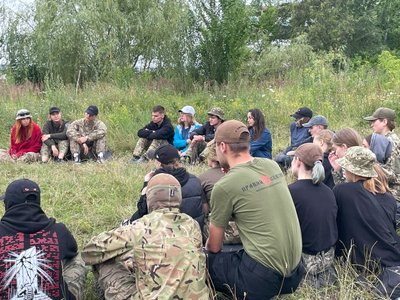 Вишкіл для молоді, вишкіл пам'яті Дмитра Хоми, позивний Фантом", тренування, Тернопільщина, липень 2025 Вишкіл для молоді, вишкіл пам'яті Дмитра Хоми, позивний Фантом", тренування, Тернопільщина, липень 2025