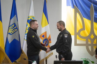 У МВС нагородили поліцейських, які збили ворожий дрон у Києві