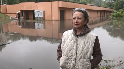 Леся Чумадевська, тернополянка, мешканка будинку на вулиці Коновальця, 20, підтоплення, підтопило багатоповерхівку, Тернопіль, 2 червня 2026ро ку Леся Чумадевська, тернополянка, мешканка будинку на вулиці Коновальця, 20, підтоплення, підтопило багатоповерхівку, Тернопіль, 2 червня 2026ро ку