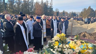 Похорон, прощання із бійцем, ЗСУ, 2 січня 2024, Тернопіль Похорон, прощання із бійцем, ЗСУ, 2 січня 2024, Тернопіль
