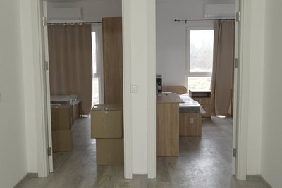 Незаселені приміщення у модульному містечку в Чорногузах Незаселені приміщення у модульному містечку в Чорногузах