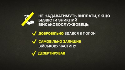 Виплати рідним зниклих безвісти: які зміни та хто може отримати Виплати рідним зниклих безвісти: які зміни та хто може отримати
