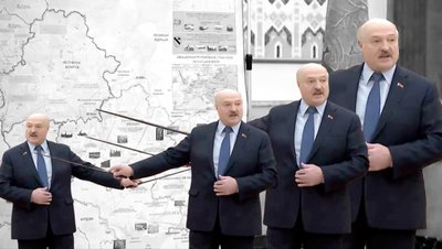 Карта Лукашенка А я сейчас вам покажу, откуда на Беларусь готовилось нападение Карта Лукашенка А я сейчас вам покажу, откуда на Беларусь готовилось нападение