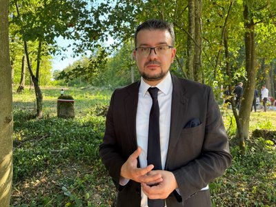 Голова Українського інституту національної пам’яті, Олександр Алфьоров, Пужники, перепоховання, ексгумація, Тернопільщина, вересень 2025 Голова Українського інституту національної пам’яті, Олександр Алфьоров, Пужники, перепоховання, ексгумація, Тернопільщина, вересень 2025