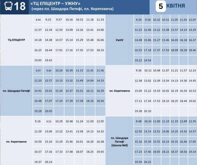Як їздитиме громадський транспорт Ужгорода на Великдень 5—6 квітня: графік руху Як їздитиме громадський транспорт Ужгорода на Великдень 5—6 квітня: графік руху