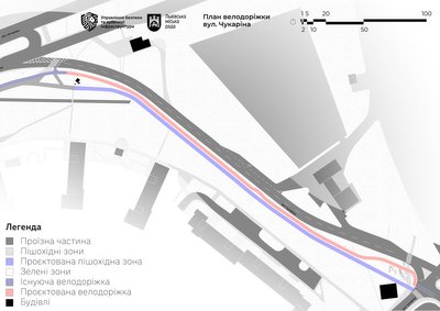Схема нової велодоріжки