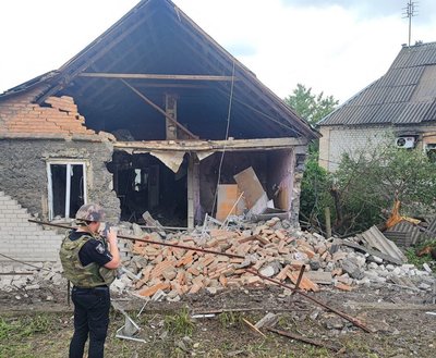 Обстріл Донеччини 17 червня. Фото: поліція Донеччини Обстріл Донеччини 17 червня. Фото: поліція Донеччини
