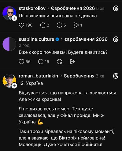Як українські користувачі соцмереж реагували на другий півфінал "Євробачення-2026"