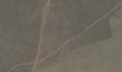 У Криму в районі Оленівки видно стовп диму У Криму в районі Оленівки видно стовп диму