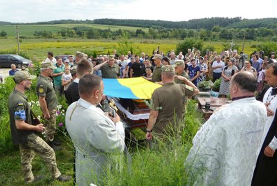 Прощання з військовим, Петро Петрук, Тернопільщина, серпень 2024