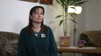 Ольга Ваврик, сестра полеглого захисника України Андрія Буди, Тернопіль, 23 лютого 2026 Ольга Ваврик, сестра полеглого захисника України Андрія Буди, Тернопіль, 23 лютого 2026