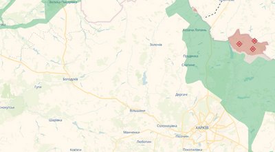 Богодухів на мапі бойових дій Богодухів на мапі бойових дій