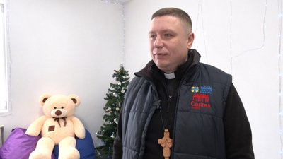Роман Загородний, Карітас, Тернопіль, подарунки, 8 січня 2026, Тернопіль Роман Загородний, Карітас, Тернопіль, подарунки, 8 січня 2026, Тернопіль