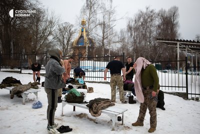 Військові на Водохреща у Києві