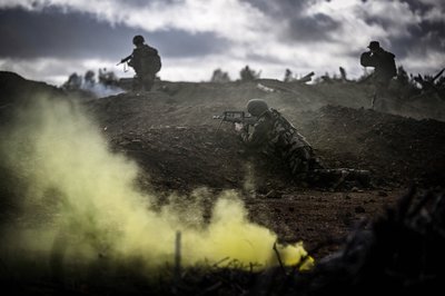 Українські військові під час навчань у Франції Українські військові під час навчань у Франції