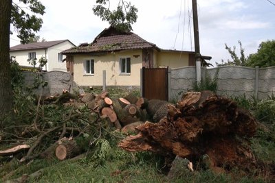 Пошкоджені дахи та зламані дерева: наслідки негоди у Хмельницькій громаді