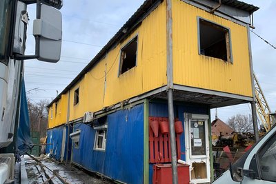 Атака на Київ: уламки ракет біля річки Либідь Атака на Київ: уламки ракет біля річки Либідь